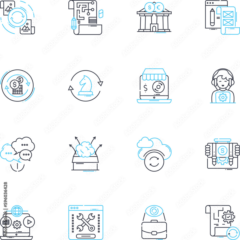 Risk analysis linear icons set. Probability, Uncertainty, Threat, Vulnerability, Mitigation, Contingency, Assessment line vector and concept signs. Resilience,Hazard,Exposure outline illustrations Risk analysis linear icons set. Probability, Uncertainty, Threat, Vulnerability, Mitigation, Contingency, Assessment line vector and concept signs. Resilience,Hazard,Exposure outline illustrations