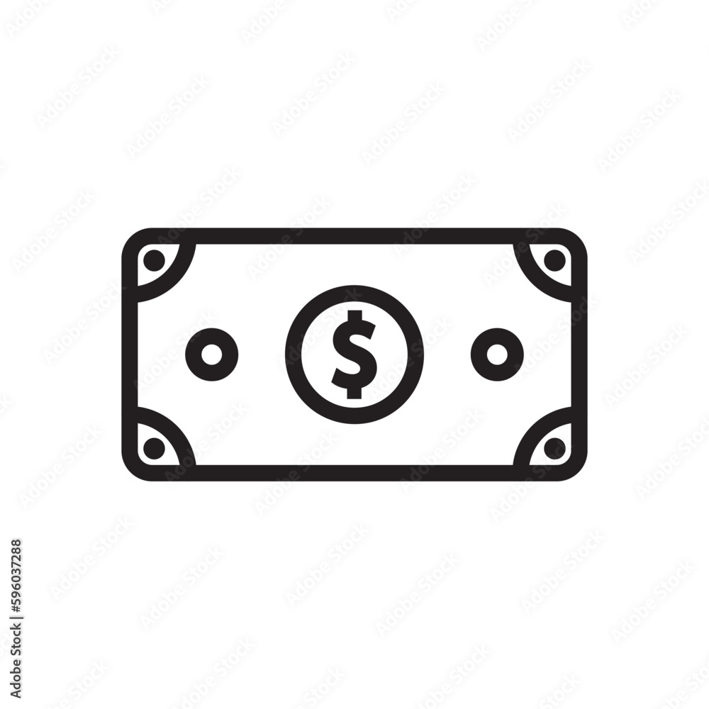 Money vector icon. Cash icon. Cash flat sign design. Money symbol. Cash outline icon. Dollar pictogram. UX UI icon Money vector icon. Cash icon. Cash flat sign design. Money symbol. Cash outline icon. Dollar pictogram. UX UI icon
