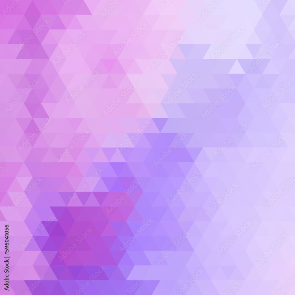 Obraz premium Blue, purple geometric background for presentation, advertising, brochure. Place for text. Triangles. eps 10