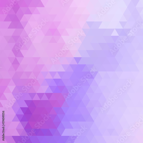 Blue, purple geometric background for presentation, advertising, brochure. Place for text. Triangles. eps 10