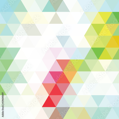 Multicolor rainbow low poly background. Abstract gradient pastel vector background from triangles. Polygonal colorful design. Vector illustration. eps 10