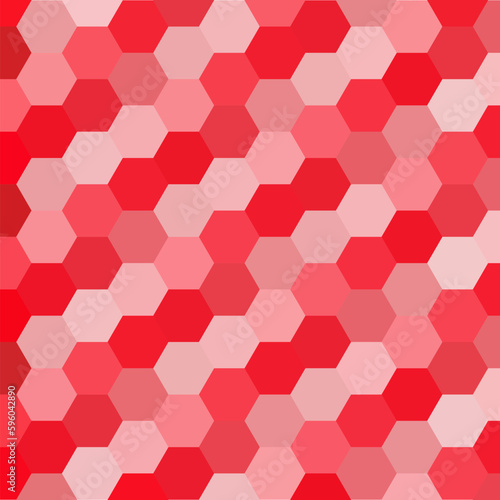 Light Red vector background with set of hexagons. Illustration with set of colorful hexagons. New template for your brand book. eps 10