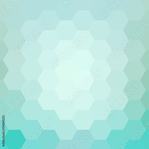 beautiful light blue color hexogonal background. vector illustration. polygonal pattern. design for banner, presentation, wallpaper. eps 10
