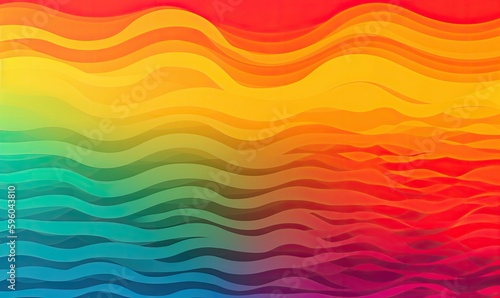 Vibrant summer ombre background  generative AI