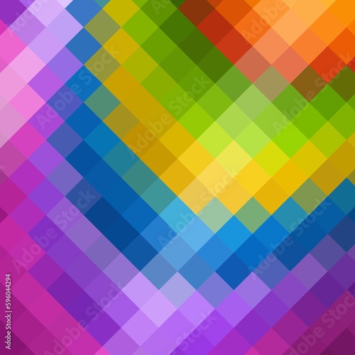 Abstract spectrum colorful bottom mosaic with white copy space. eps 10