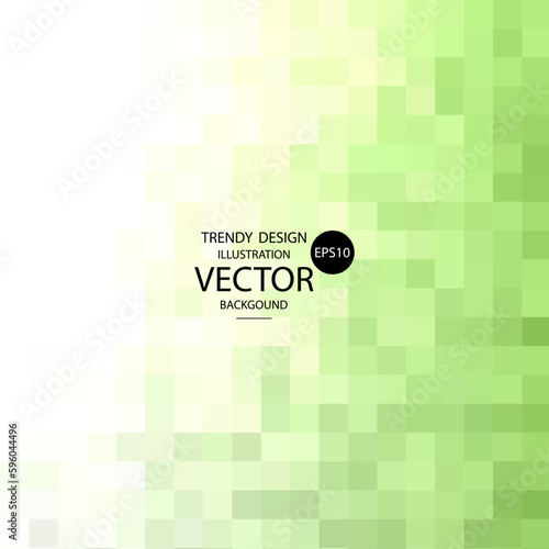 Pixel background. The concept of games background. Squares pattern background. Minecraft concept. Vector illustration. Light Green vector abstract textured polygonal background. Green pixel. eps 10