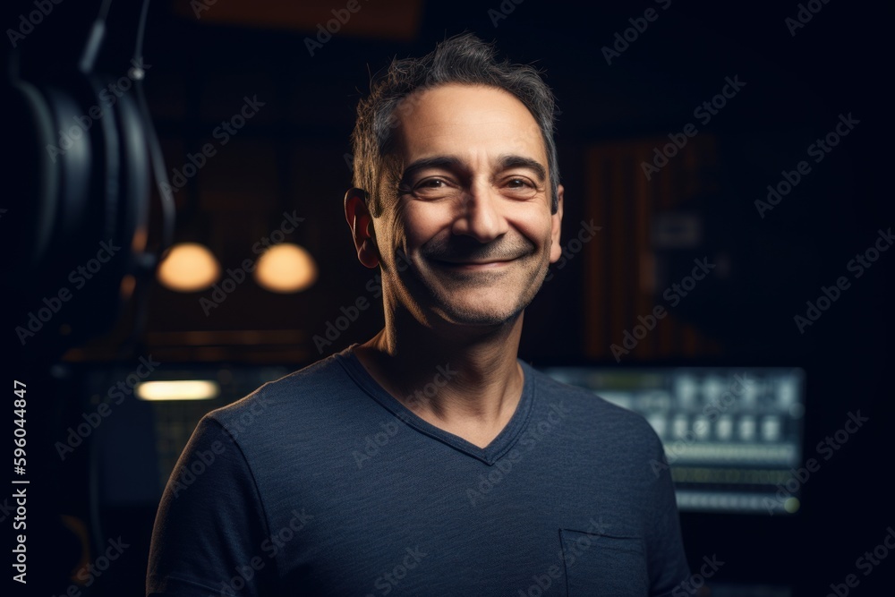 Portrait of a handsome man in a black t-shirt. Portrait of a handsome man in a black t-shirt.