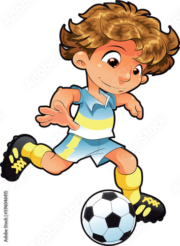 Baby Soccer Player  vector and cartoon character