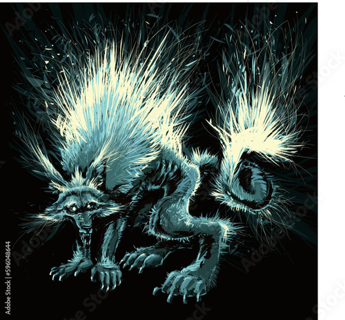 Werewolf. Vector illustration.