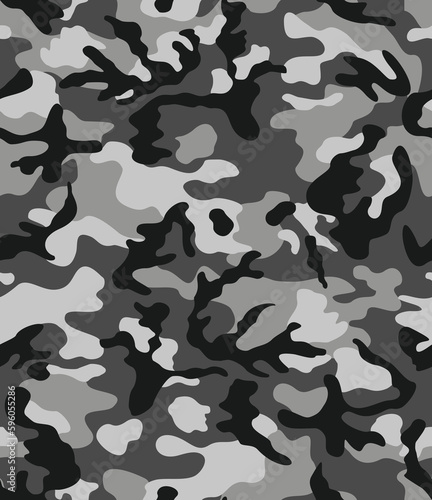 
Army gray camouflage, disguise background, seamless modern street urban design for print on clothes, paper, fabric.