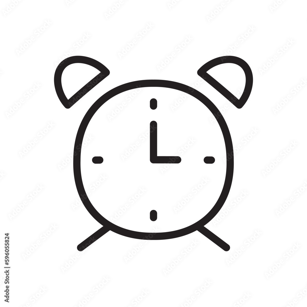 Alarm clock vector icon. Reminder clock vector flat sign design. Time watch symbol pictogram. UX UI icon Alarm clock vector icon. Reminder clock vector flat sign design. Time watch symbol pictogram. UX UI icon