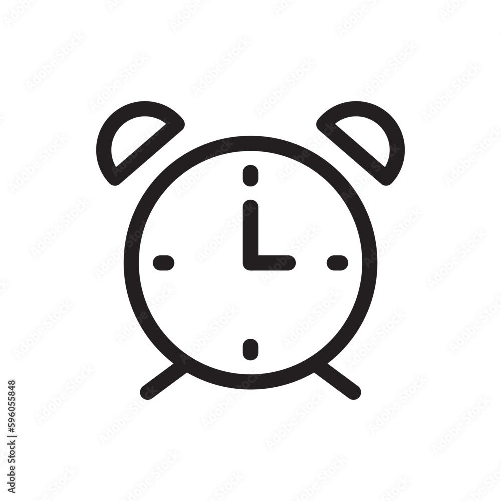 Alarm clock vector icon. Reminder clock vector flat sign design. Time watch symbol pictogram. UX UI icon Alarm clock vector icon. Reminder clock vector flat sign design. Time watch symbol pictogram. UX UI icon