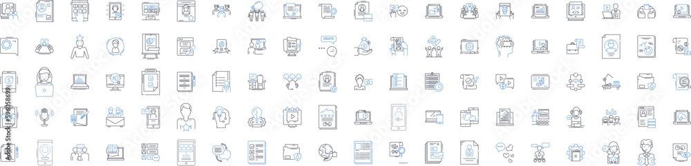 News writing line icons collection. Journalism, Headlines, Reporting, Breaking, Investigative, Current, Editorial vector and linear illustration. Coverage,Exclusive,Scoop outline signs set News writing line icons collection. Journalism, Headlines, Reporting, Breaking, Investigative, Current, Editorial vector and linear illustration. Coverage,Exclusive,Scoop outline signs set