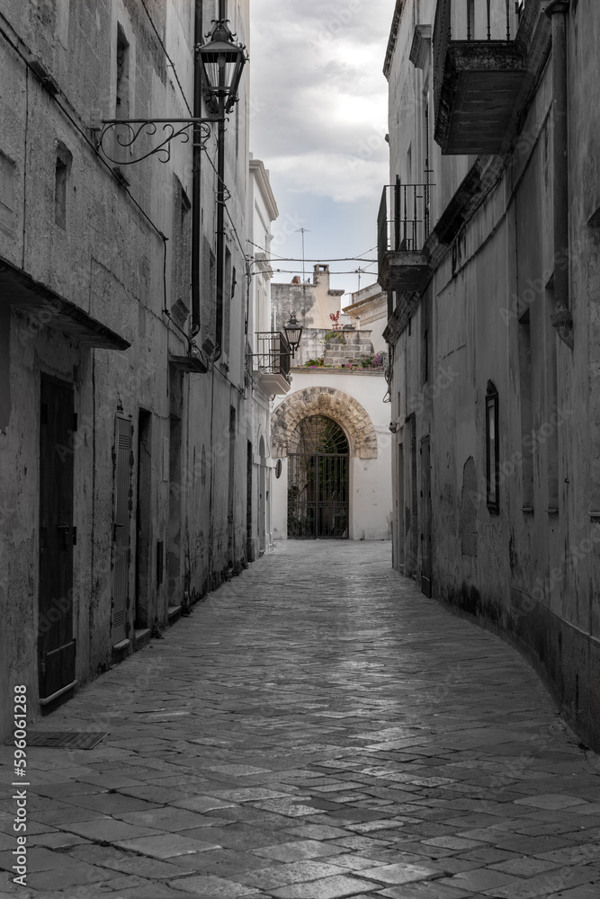 Nardò view of the alleys of the historical centre.