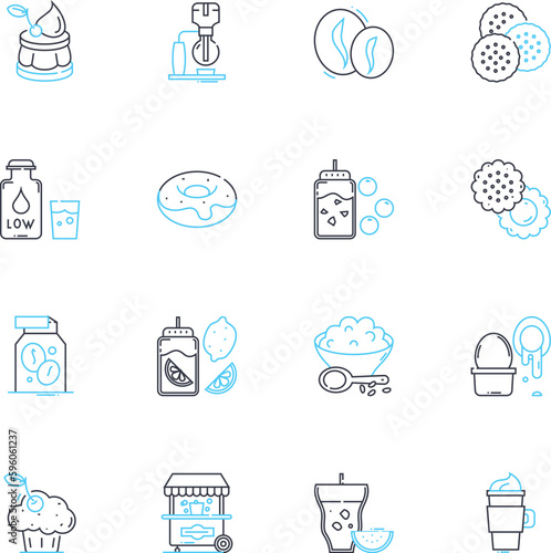Vintage Boutique linear icons set. Retro, Antique, Classic, Nostalgia, Chic, Timeless, Eclectic line vector and concept signs. Rustic,Secondhand,Distressed outline illustrations
