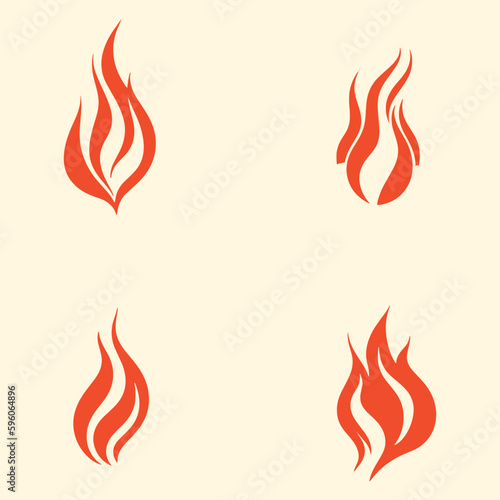 fire flames set. flame icon. fire icon. fire symbol. fire flames silhouette.