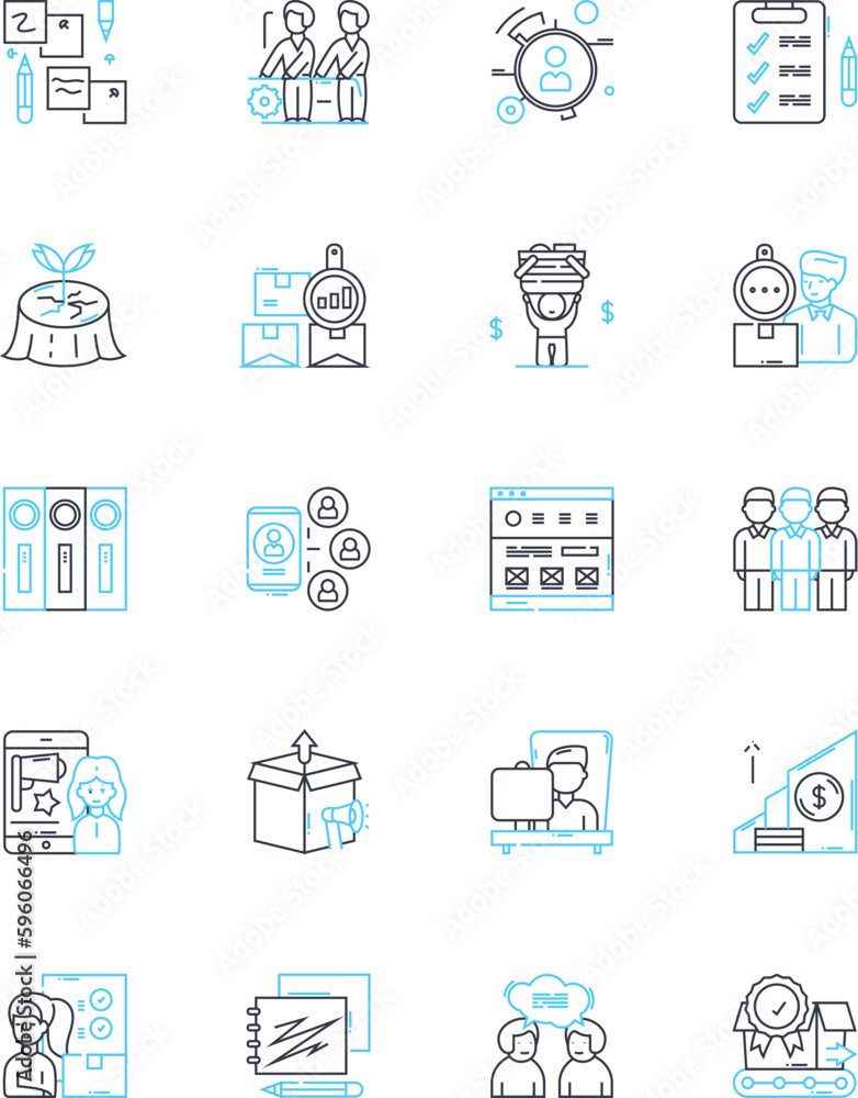 Management group linear icons set. Leadership, Strategy, Planning, Teamwork, Coordination, Collaboration, Empowerment line vector and concept signs. Efficiency,Productivity,Vision outline Management group linear icons set. Leadership, Strategy, Planning, Teamwork, Coordination, Collaboration, Empowerment line vector and concept signs. Efficiency,Productivity,Vision outline