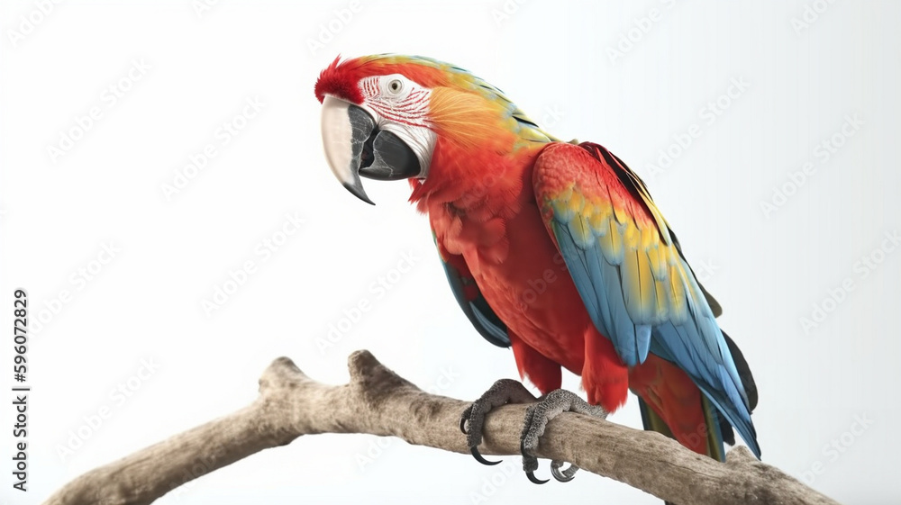 Macaw, bird of the Brazilian fauna.