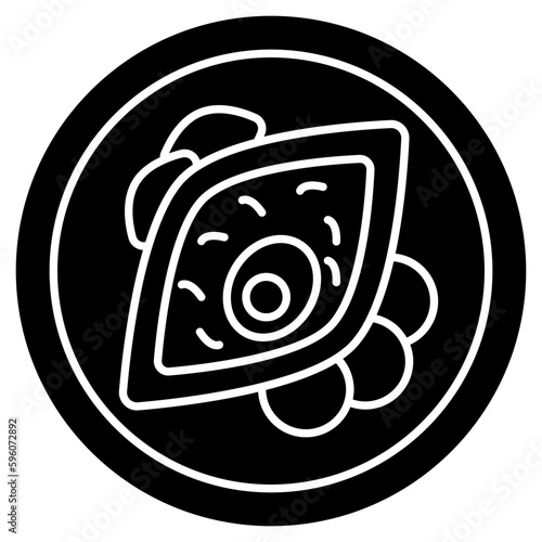 Trendy vector design of cooked dish