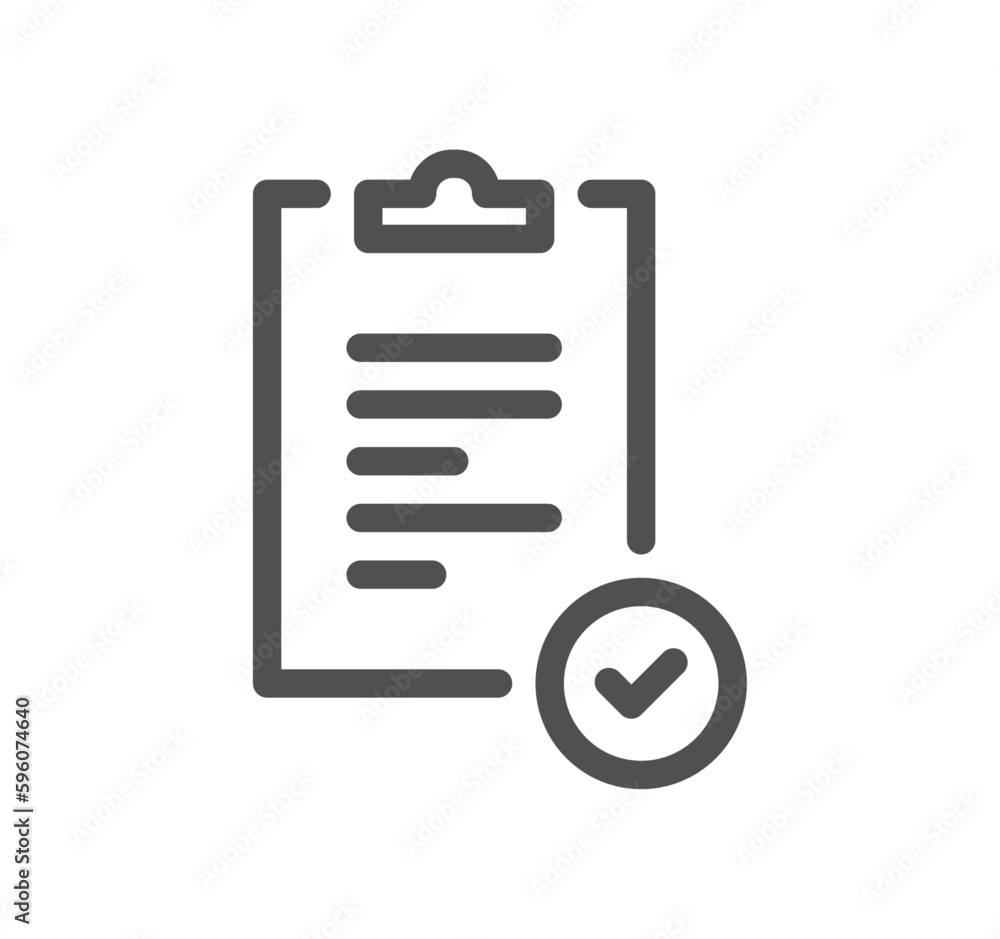 Clipboard related icon outline and linear vector. Clipboard related icon outline and linear vector.