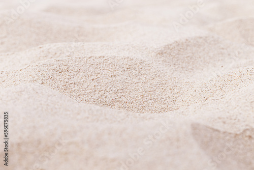 Pink Sand texture natural background. Close up sandy beach  sand on shore sea  waves textured dunes  minimal nature fon. Summer and travel  spa and rest concept. Selective focus.