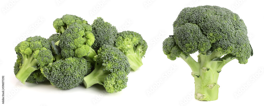 Fresh broccoli isolated on white background, healthy food Fresh broccoli isolated on white background, healthy food