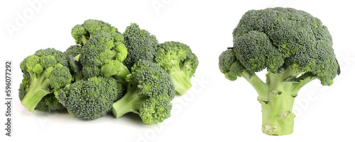 Fresh broccoli isolated on white background, healthy food