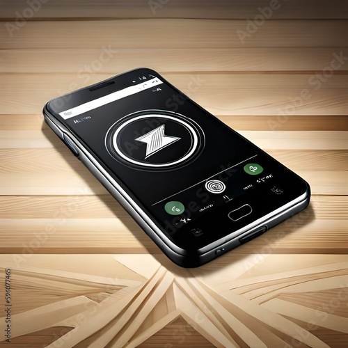 mobile phone on the table