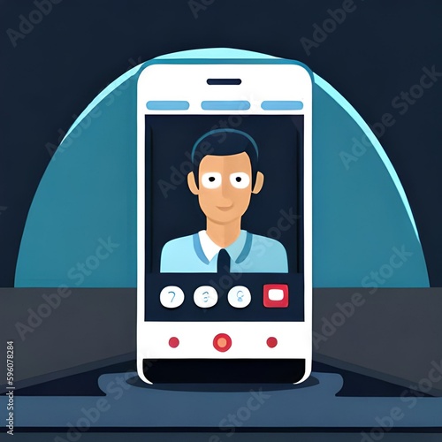 man in a phone