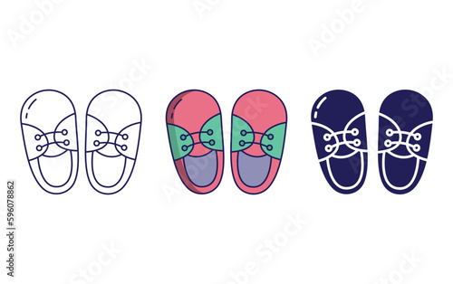 Boy Shoe vector icon