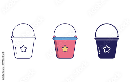 Bucket vector icon