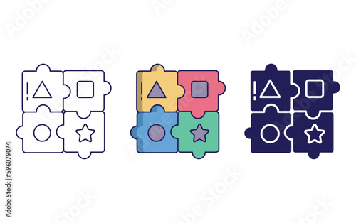 Puzzel vector icon