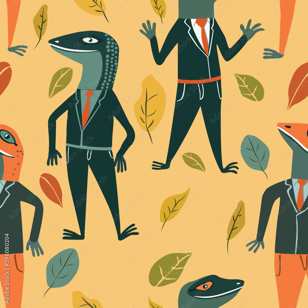 Lizard People Pattern Lizard People Pattern