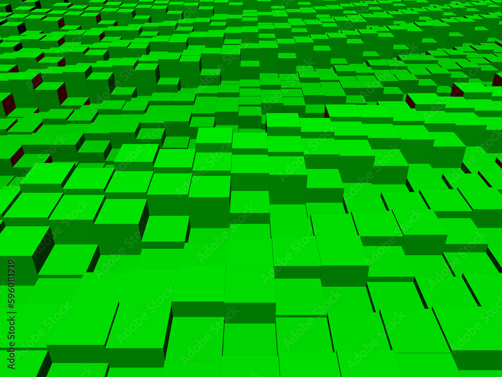 Fototapeta premium Tło zielone paski kształty abstrakcja 