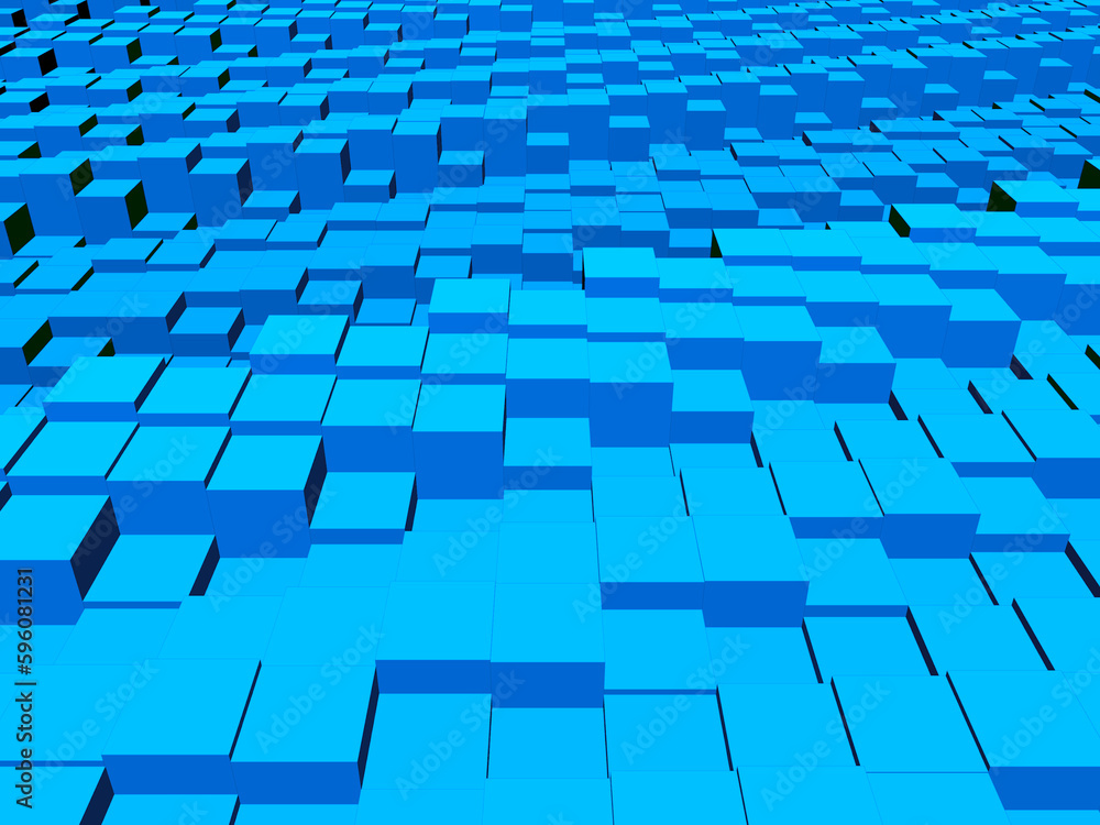 Fototapeta premium Tło niebieskie paski kształty abstrakcja