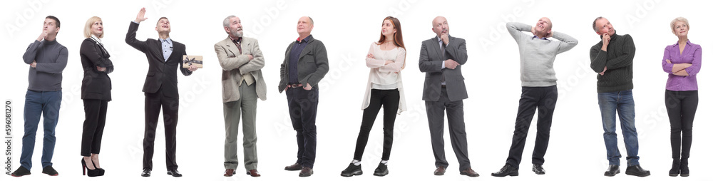 group of successful business people isolated on white group of successful business people isolated on white