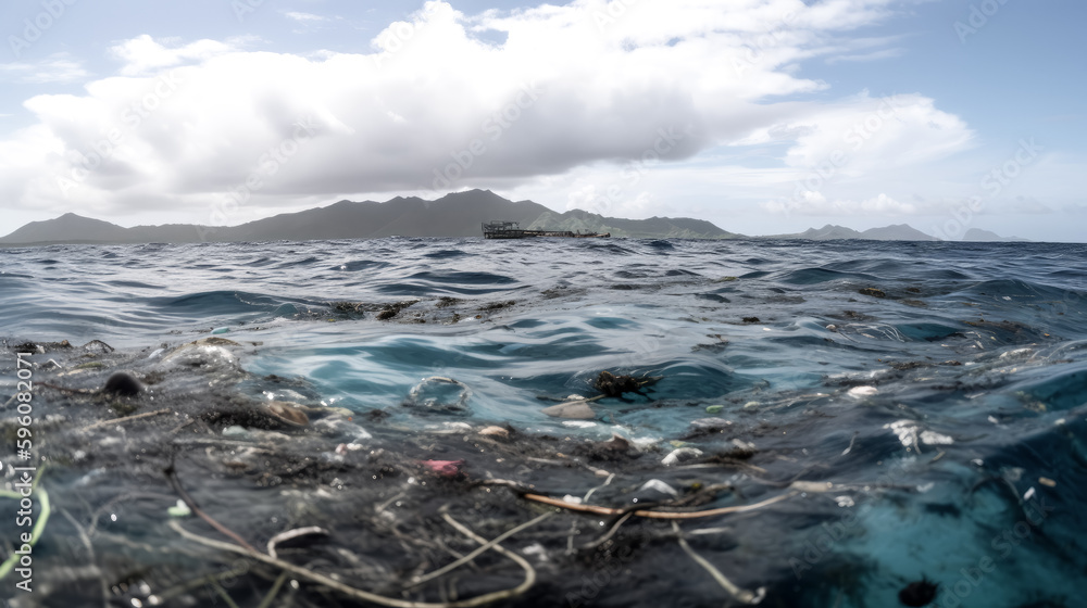 Fototapeta premium The newly formed organisms were living in the environment - generative ai.