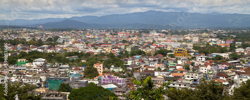 Obraz na płótnie Tachileik from Mae Sai, Thailand w salonie