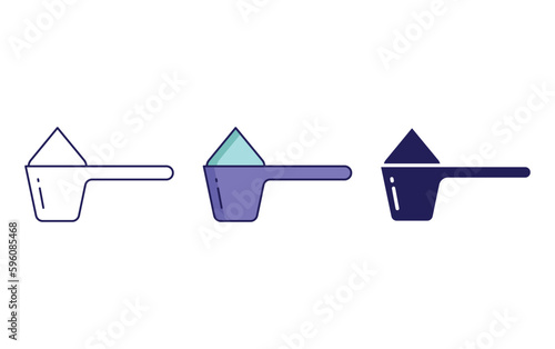 Measuring Spoon vector icon
