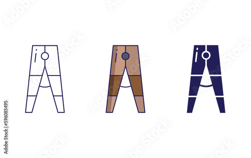 Peg vector icon