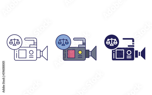 Judgement Videa vector icon