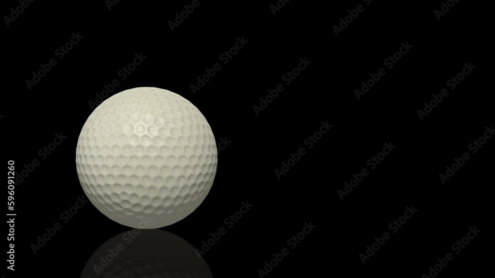 Golf Ball turns on itself animation Golf Ball turns on itself animation