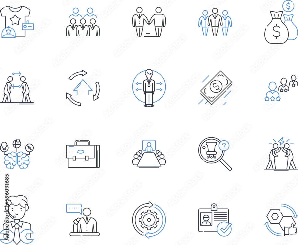 Iterative process line icons collection. Evolutionary, Feedback, Incremental, Continuous, Trial-and-error, Refinement, Iteration vector and linear illustration. Adaptation,Progression,Learning outline Iterative process line icons collection. Evolutionary, Feedback, Incremental, Continuous, Trial-and-error, Refinement, Iteration vector and linear illustration. Adaptation,Progression,Learning outline