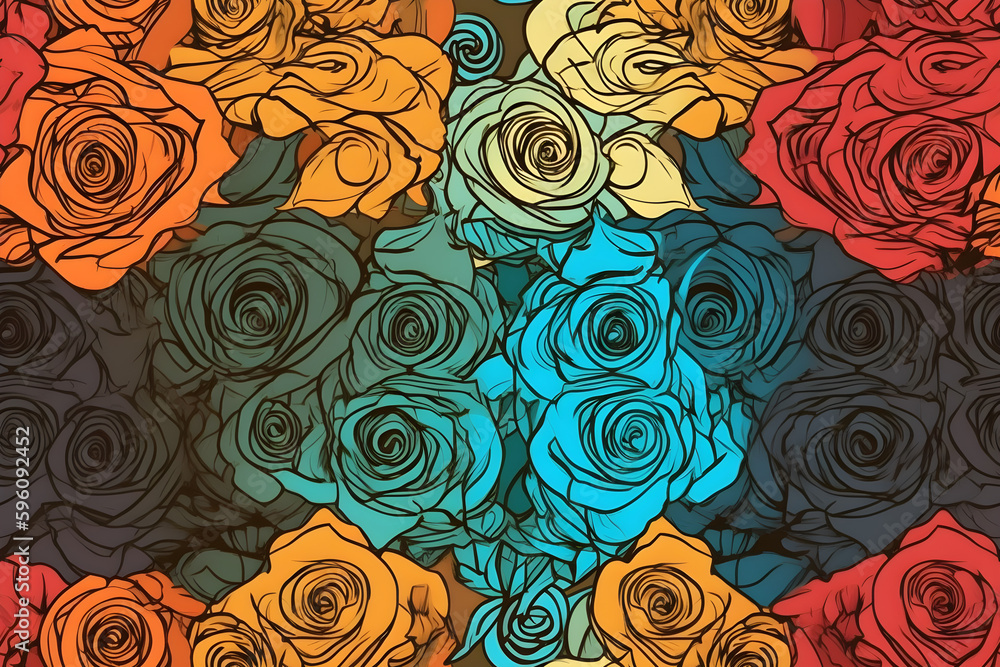 Rose pattern Rose pattern