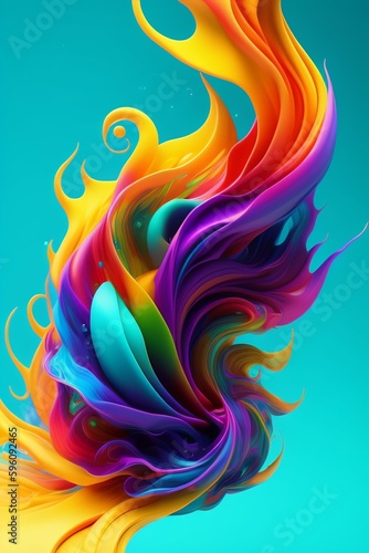 abstract colorful wallpaper with swirls