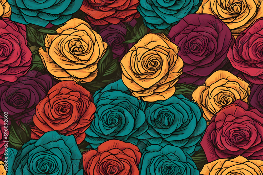Rose pattern Rose pattern