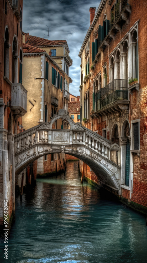 Venice. Breathtaking travel destination place. Generative AI