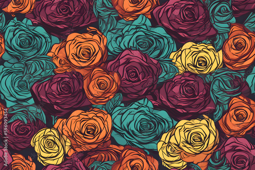 Rose pattern Rose pattern