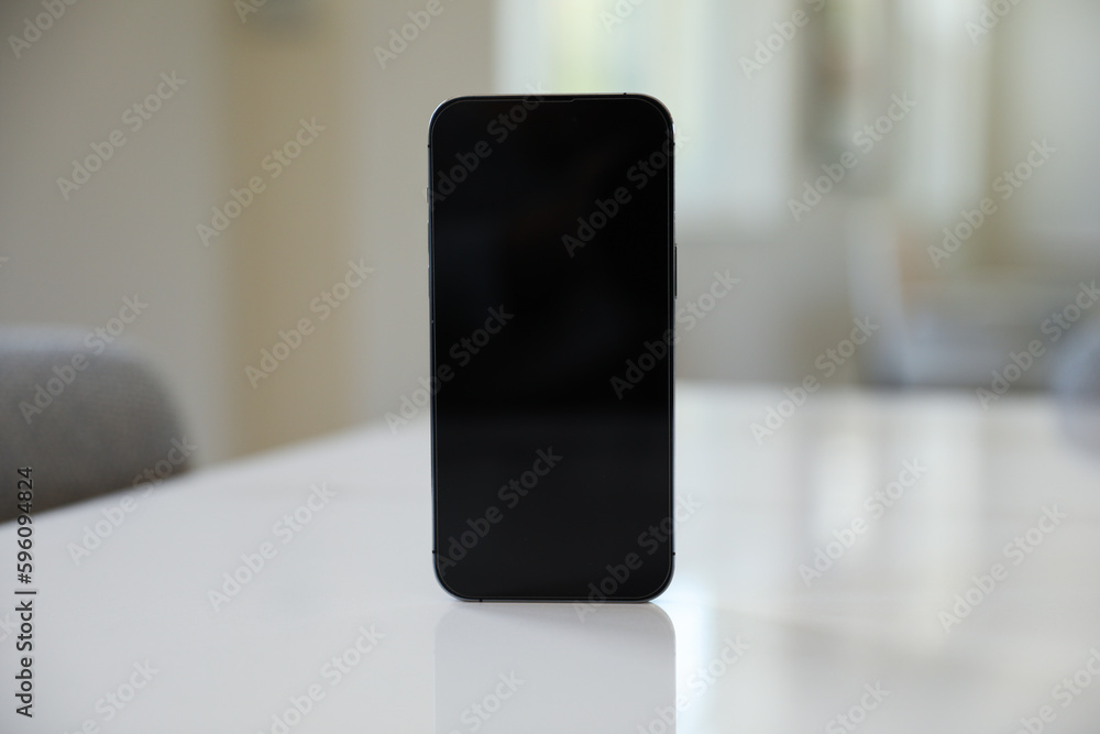An empty black phone screen mock-up symbolizes the potential for disconnection and addiction to technology, highlighting the need for balance and mindfulness in our relationship with digital devices An empty black phone screen mock-up symbolizes the potential for disconnection and addiction to technology, highlighting the need for balance and mindfulness in our relationship with digital devices