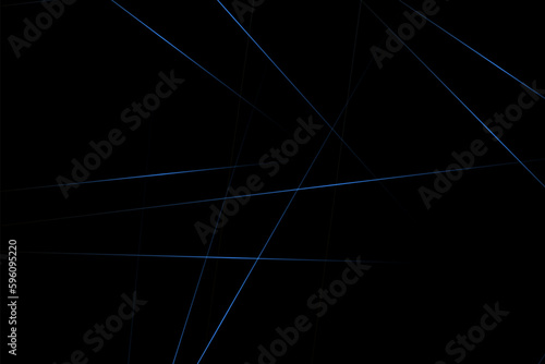 Abstract black with blue lines, triangles background modern design. Vector illustration EPS 10.